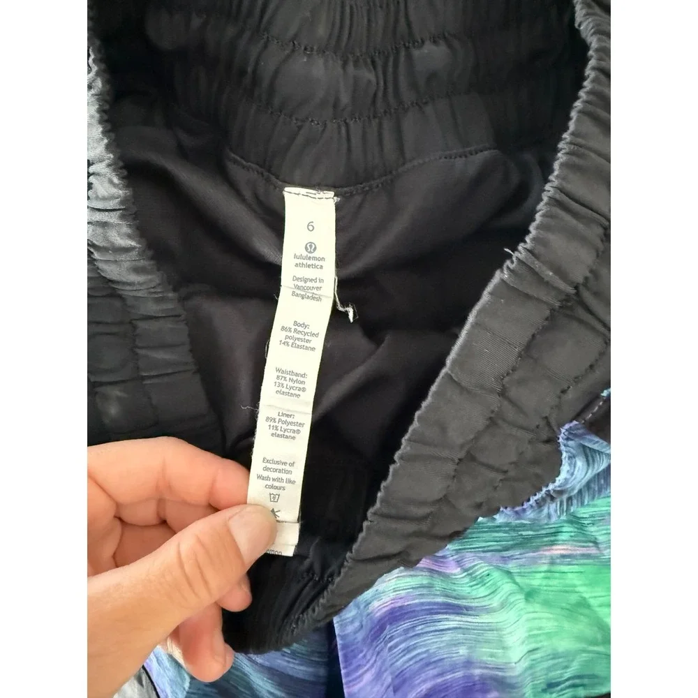 Lululemon shorts size 6